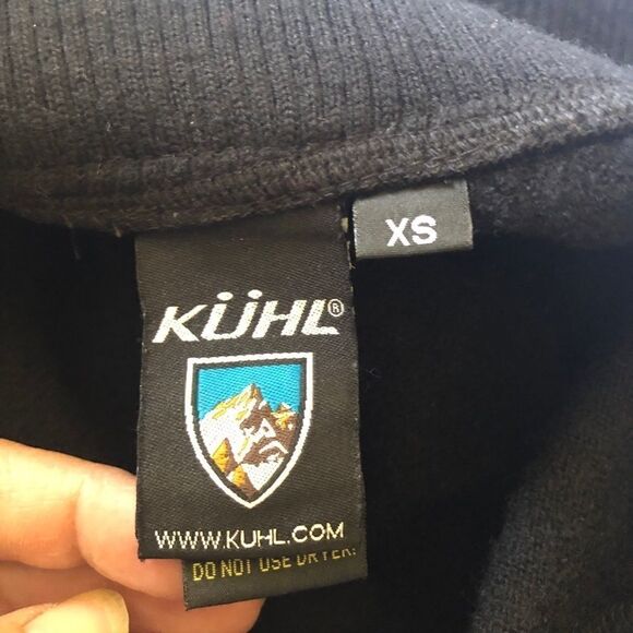 KUHL Prague Wool Asymmetrical Black Full Zip Jacket Size XS - Picture 6 of 11